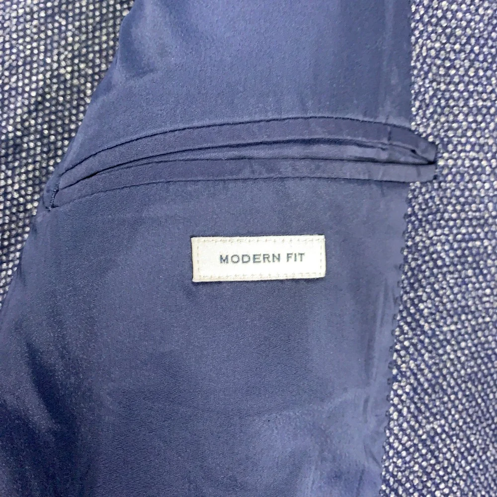 Joseph Abboud Heritage Blazer Men's 50R Blue Modern Fit Knit Sport Coat Jacket